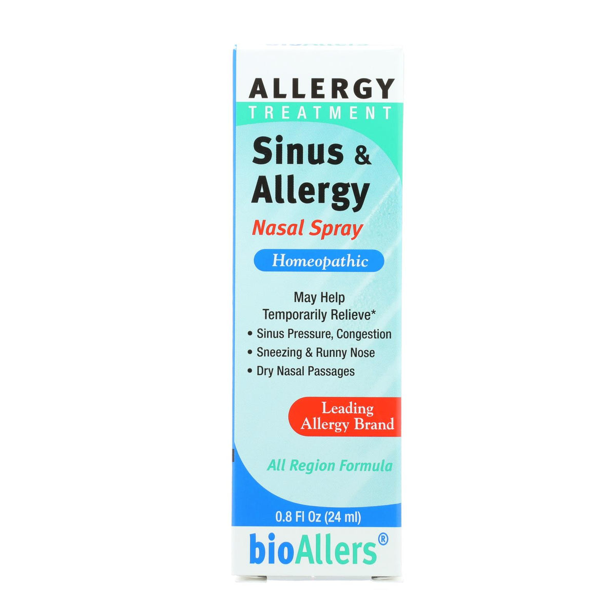 Bioallers Sinus And Allergy Relief Nasal Spray 0.8 Fl Oz Bio